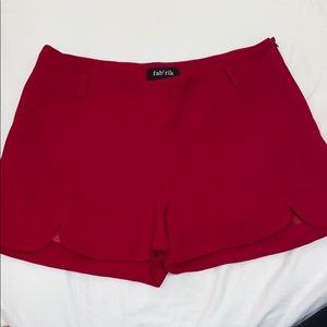 Red Fab’Rik Shorts